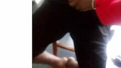 Headmaster Sucks Hired Help's Monster Cock