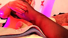 Fetishaurae teases in sexy nylon leggings, showing off goth feet