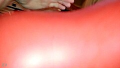 Wife Feels Intense Pleasure In Latex Suit During Doggystyle