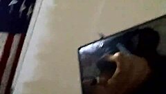 Amateur bent over in homemade scene