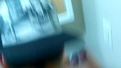 Big black cock gets sucked by big tits babe