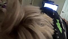 i love sucking that big cock as a blonde milf