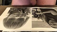 skinny mature teen masturbates shaved pussy, gets cumshot close up