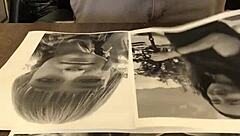 skinny mature teen masturbates shaved pussy, gets cumshot close up