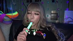 Is this glowing gal devouring every guy in Shibuya?