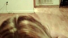 anarchy sanchez gives interracial blowjob to blonde