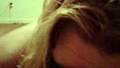 anarchy sanchez gives interracial blowjob to blonde