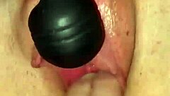 this milf fingers her wet pussy until she splashes everywhere