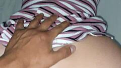 My latina neighbor arches her wet body.