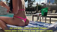 o corno adora me ver rebolando em um pauzão – menage 24