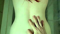 Redlexxxa enjoys a shower with a cumshot