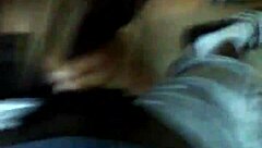 cute latina girlfriend teases with black cock blowjob