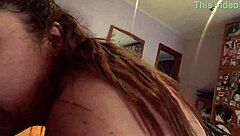 Riding big tits with oral fun in mouth