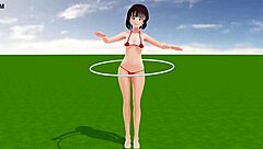 Too Small Swimsuit Almost Naked!