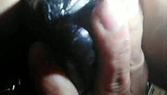 Trying fisting with a huge toy fist