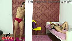 Girlfriend's hidden shaved masturbation passion