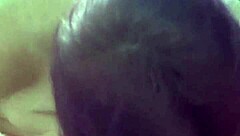 Cum drips from big tits as breakfast feast