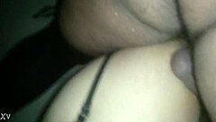 She gets mounted on her ass by an amateur at home.