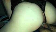 Her wet ass gets spanked while she rides in cowgirl