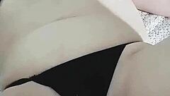 My stepmother plays with dildo in front of me