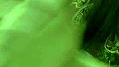 Asian babe gives handjob leading to cum facial