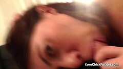 Brunette demonstrates outstanding oral skills.