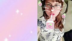 cute amateur happylilcamgirl teases clit on webcam