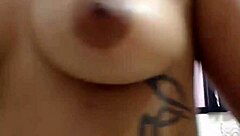 Two lesbian teens share homemade webcam moment together