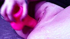 Intensely fucking my pink dildo while wearing heels and stockings.