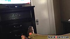 I got an ebony amatuer footjob with her toes