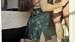 beautiful girl fucks her tight pussy and gets two cumshots