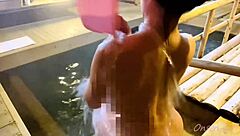 Exploring mie prefecture's stone steps open-air bath on nacchi travel