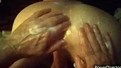 scorpio and capricorn engage in intense fisting session involving candy for added pleasure.