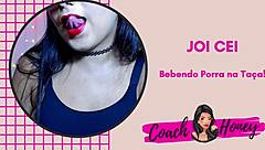 Arahan kocok kuat dengan minum susu dalam cawan