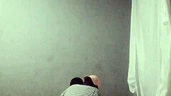 Amateur ebony gay buddies enjoy bareback fun with cumshot in homemade video