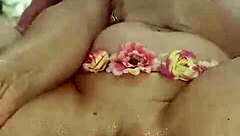 Velvet Rain, that horny milf, masturbates and squirts multiple orgasms in this amateur scene.