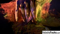 busty natasha nice films a fun black light video