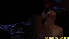 Fetish slut deepthroats and gets anal fingering with gaping ass