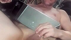 Jacking my own ass and eating cum