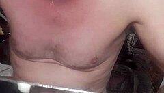 Jacking my own ass and eating cum