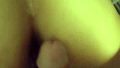 Amateurs explore anal sex in private.