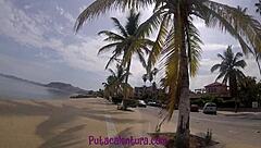 Patina Showing Off Nalgas by Malecon, Bent Over Doggystyle