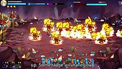 In this hentai game, a hero becomes a warlord through tower defense battles