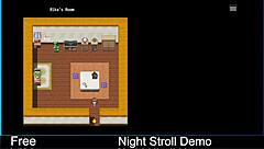 Emotional night stroll in anime hentai