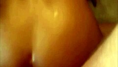 Hot brunette takes it in the butt.