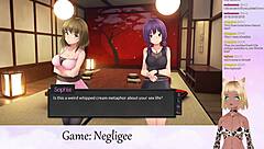 Vtuber Lewdneko plays negligee game part 6