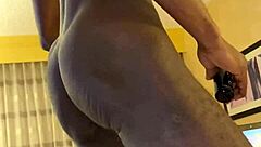 This big juicy booty blonde is fucking a big black cock!