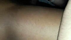 white slut sucks black cock in casual blowjob scene