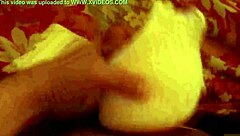 Sneaking peeks at neighbor's dirty clothes while masturbating intensely