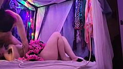 blonde in tutu sucks my cock